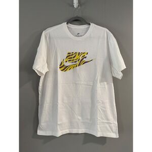 Nike The Nike Tee Mens XL White Purple Graphic T Shirt Cotton‎ Top